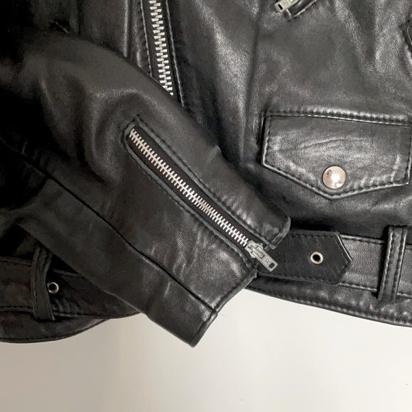 Vintage Black Motorcycle Jacket - Size Small - Picture 5 of 9